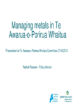 Managing Contaminants Policy Recommendations 27 October 2018 preview