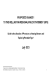 Guide to the allocation of Provisions to Hearing Streams and Topics by Provision Type - July 2023 preview