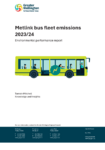 Metlink bus fleet emissions 2023/24. Environmental performance report. preview