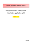 Heat/spark hazardous activity controls - Stakeholder application guide - Draft Operable preview