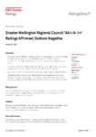 Greater Wellington Regional Council 'AA+/A-1+' Ratings Affirmed; Outlook Negative preview