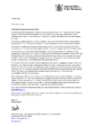 Letter to GWRC - Publication of local government metrics preview