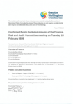 Confirmed Public Excluded minutes of the FRAC meeting on Tuesday 24 February 2026 preview