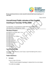 Unconfirmed Public minutes of the Council meeting on 19 May 2026 preview
