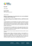 Letter Council Chair to Police Minister re reduced hours of the Lady Elizabeth police boat and Maritime Unit 040326 preview