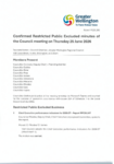 Confirmed Restricted Public Excluded minutes of the Council meeting on Thursday 25 June 2026 preview
