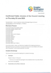 Confirmed Public Minutes of the Council meeting on Thursday 25 June 2026 preview