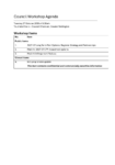 Council workshop 27 October 2026 Public Agenda preview