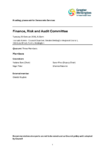 Finance Risk and Audit Committee Order Paper 20 October 2026 preview