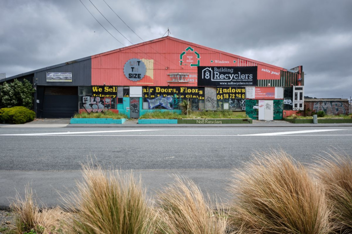 One of the three buildings to be demolished on Tirangi Road.